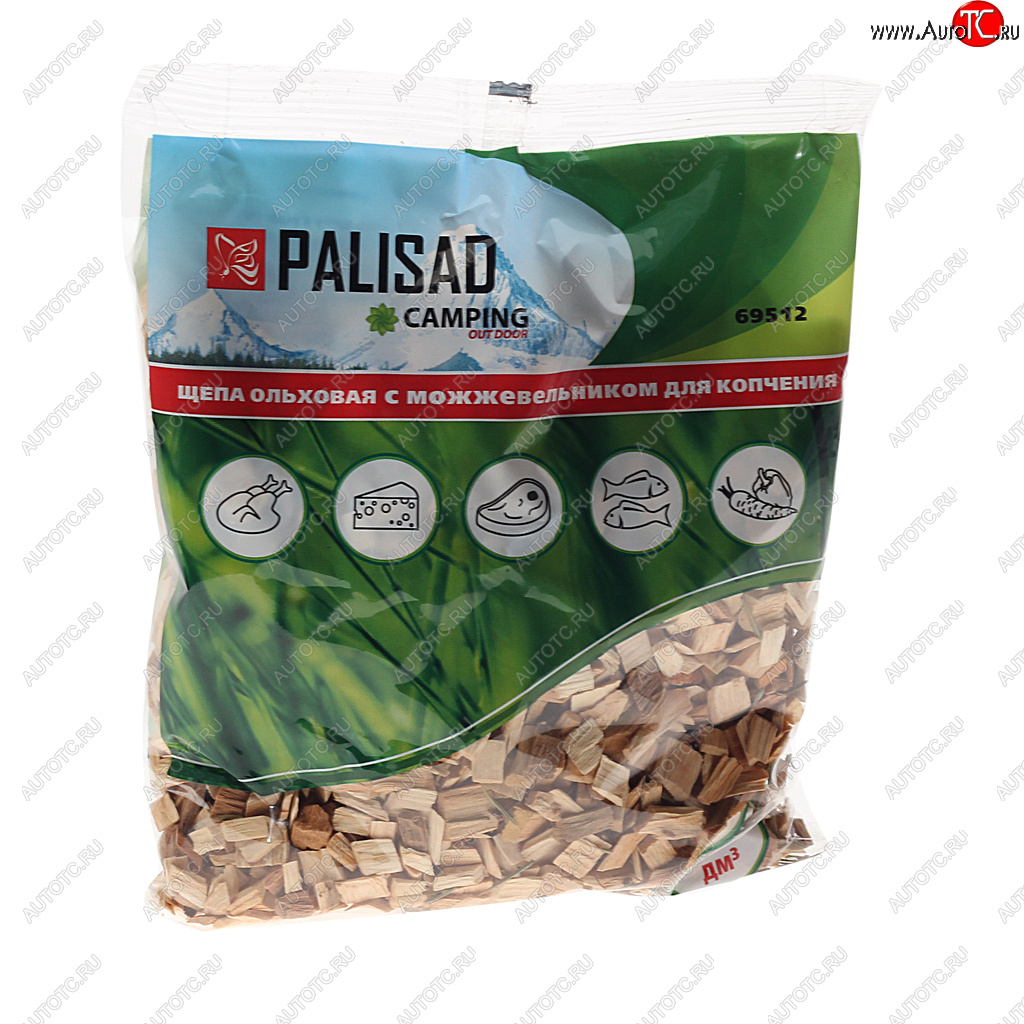 61 р. Щепа для копчения ольховая с можжевельником 200г PALISAD PALISAD 69512  с доставкой в г. Керчь