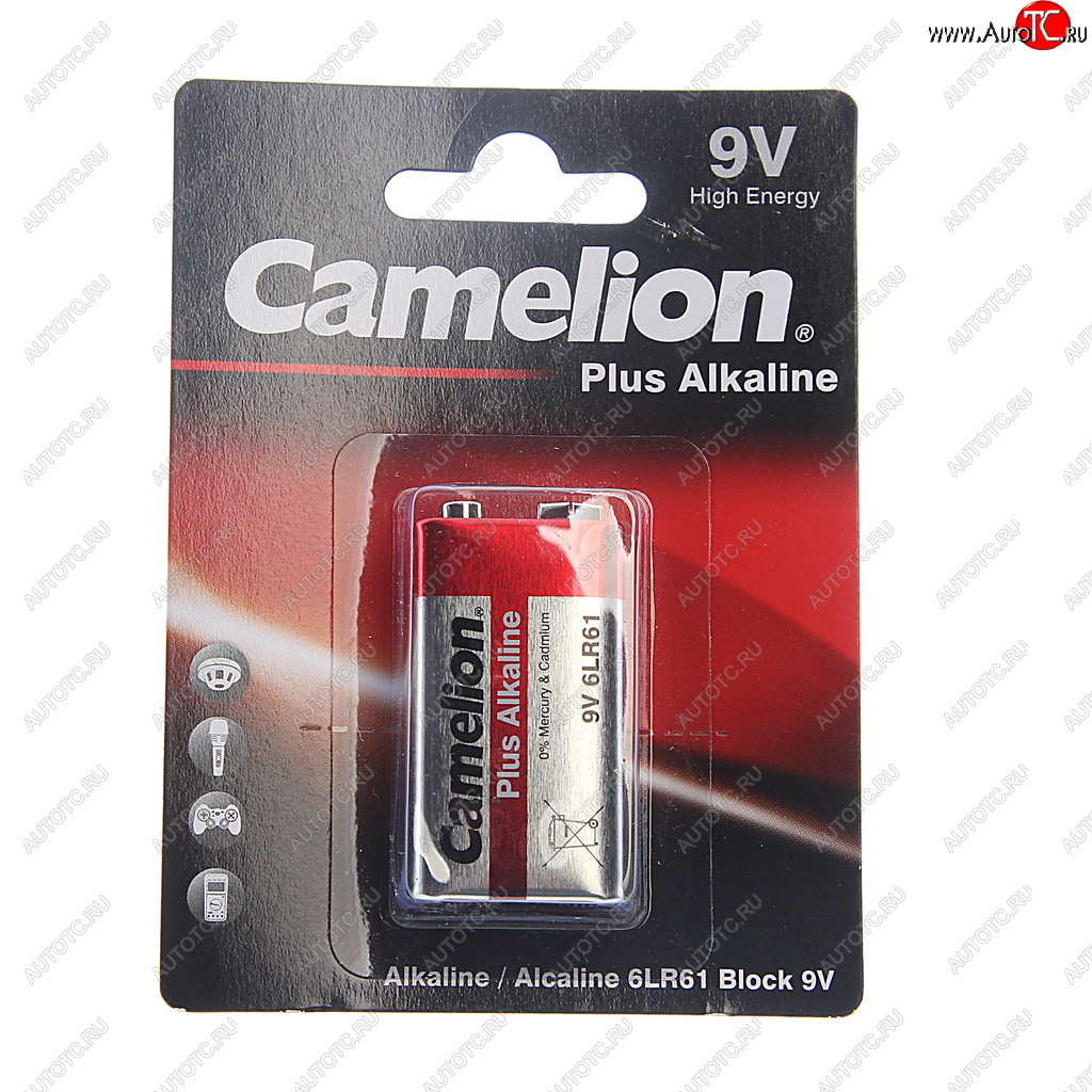 257 р. Батарейка KRONA 6LR61 9V блистер 1шт. Alkaline Max CAMELION CAMELION 6lr61-bp1  с доставкой в г. Керчь