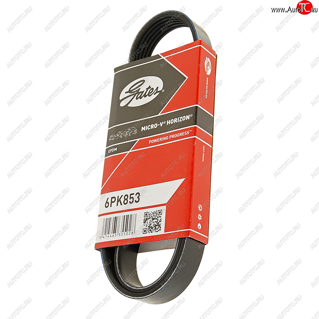 1 059 р. Ремень приводной поликлиновой 6PK853 GATES GATES 6pk853  с доставкой в г. Керчь