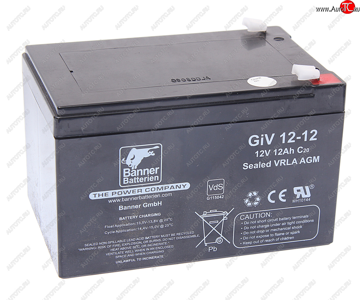 4 999 р. Аккумулятор BANNER GIV 12Ач BANNER 6ст12 giv 12-12  с доставкой в г. Керчь