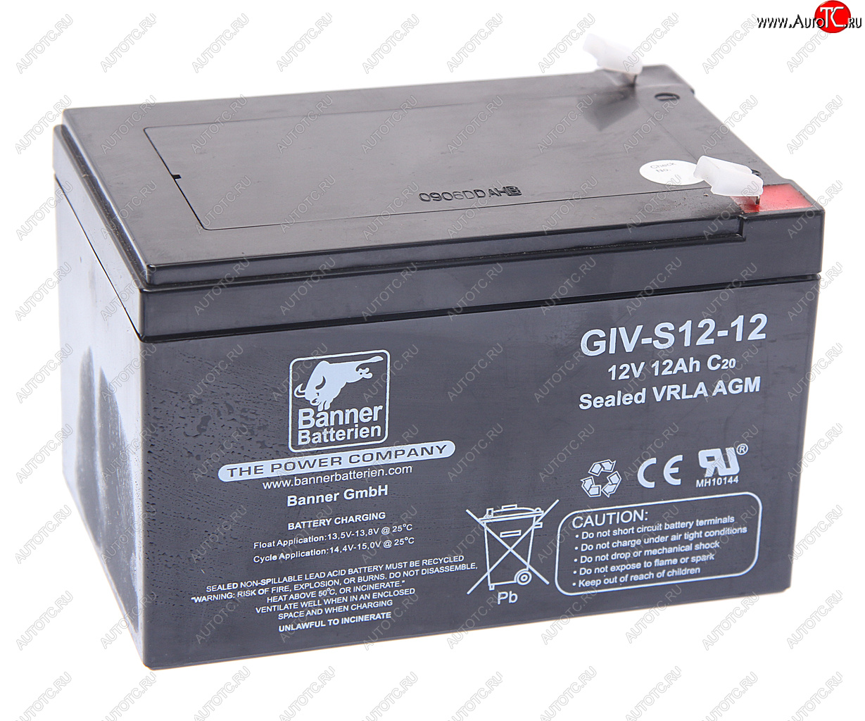 5 099 р. Аккумулятор BANNER GIV-S 12А/ч BANNER 6ст12 giv-s 12-12 BANNER 6ст12 giv-s 12-12  с доставкой в г. Керчь