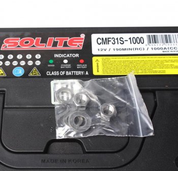 21 849 р. Аккумулятор SOLITE 140Ач винтовые клеммы SOLITE 6ст140 31s-1000  с доставкой в г. Керчь. Увеличить фотографию 2