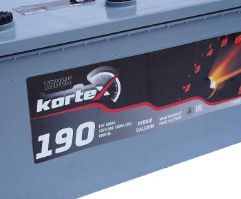 28 749 р. Аккумулятор KORTEX TRUCK 190Ач обратная полярность KORTEX 6ст190(3) 690108  с доставкой в г. Керчь. Увеличить фотографию 2