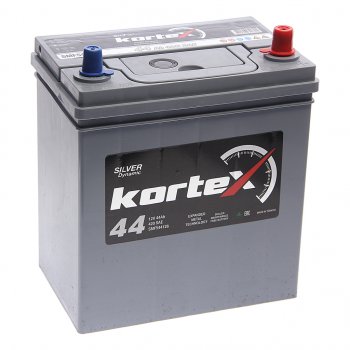 8 999 р. Аккумулятор KORTEX SILVER Dynamic ASIA 44Ач обратная полярность KORTEX 6ст44(0) smf544126 (b19)  с доставкой в г. Керчь. Увеличить фотографию 1