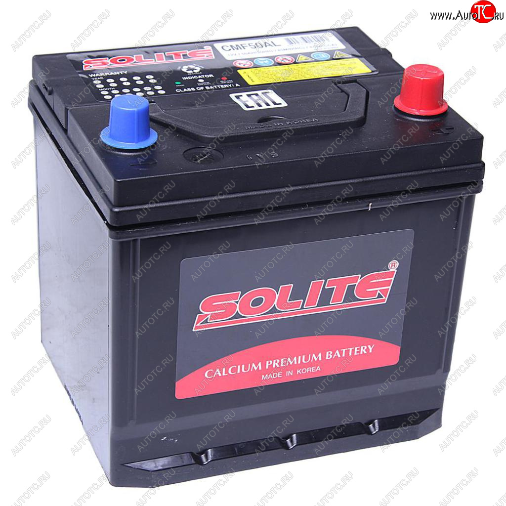 9 999 р. Аккумулятор SOLITE 50Ач обратная полярность (куб) SOLITE 6ст50(0) cmf50al  с доставкой в г. Керчь