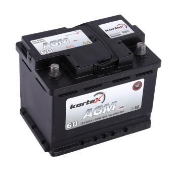 20 399 р. Аккумулятор KORTEX AGM 60Ач обратная полярность KORTEX 6ст60(0) agm560901  с доставкой в г. Керчь. Увеличить фотографию 1