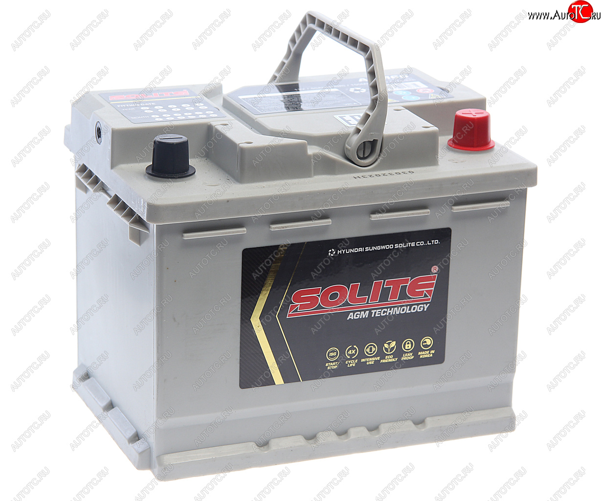 21 749 р. Аккумулятор SOLITE AGM 60Ач обратная полярность SOLITE 6ст60(0) agm60l  с доставкой в г. Керчь