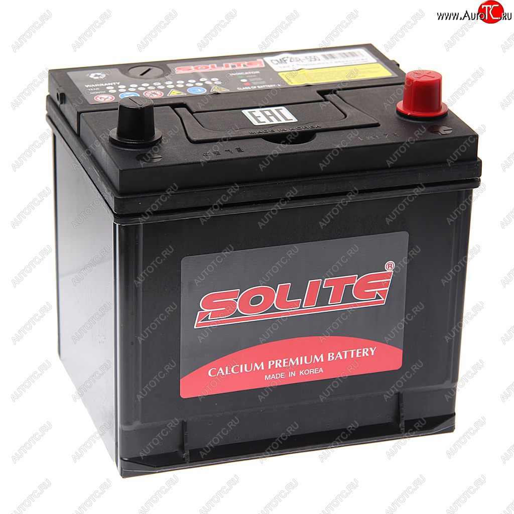 12 749 р. Аккумулятор SOLITE 60Ач обратная полярность SOLITE 6ст60(0) cmf 26r-550  с доставкой в г. Керчь