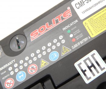 10 499 р. Аккумулятор SOLITE 60Ач обратная полярность,низкий SOLITE 6ст60(0) cmf 56040  с доставкой в г. Керчь. Увеличить фотографию 2