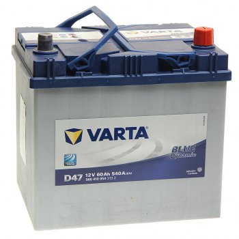 13 899 р. Аккумулятор VARTA Blue Dynamic 60Ач обратная полярность VARTA 6ст60(0) d47  с доставкой в г. Керчь. Увеличить фотографию 1