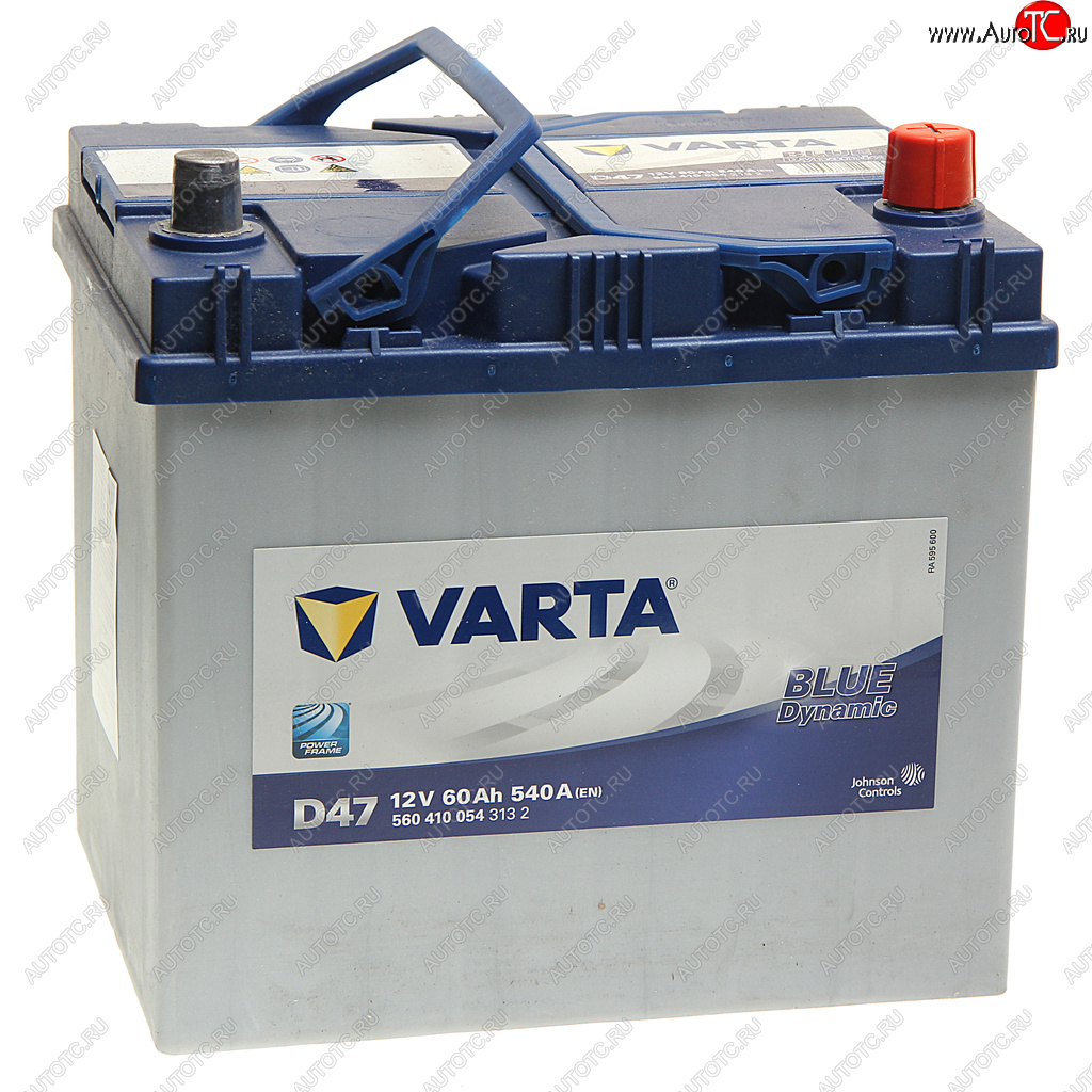 13 899 р. Аккумулятор VARTA Blue Dynamic 60Ач обратная полярность VARTA 6ст60(0) d47  с доставкой в г. Керчь