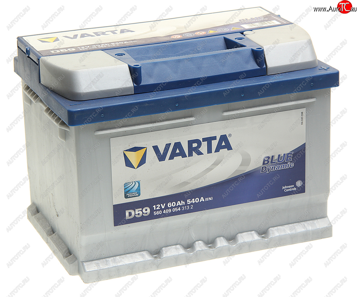 13 999 р. Аккумулятор VARTA Blue Dynamic 60Ач обратная полярность, низкий VARTA 6ст60(0) d59  с доставкой в г. Керчь