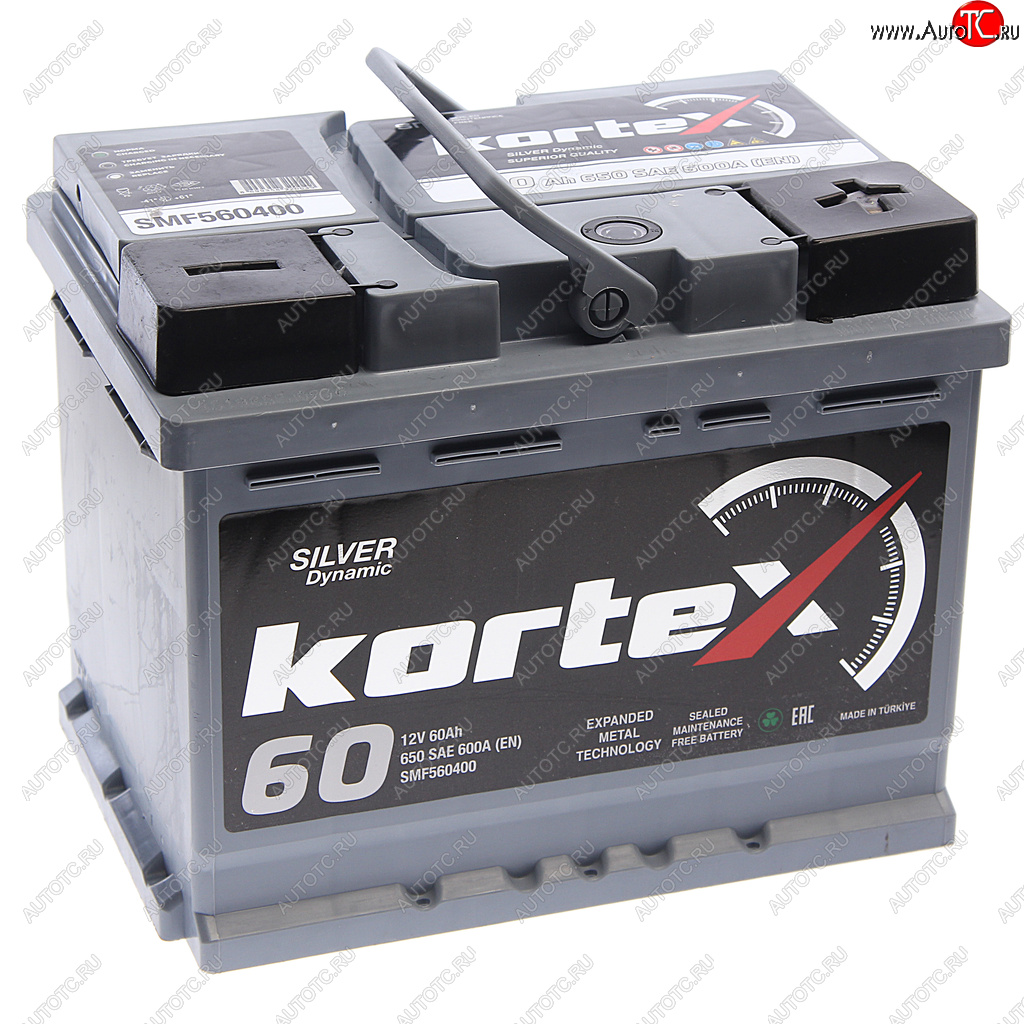 10 899 р. Аккумулятор KORTEX SILVER Dynamic 60Ач обратная полярность KORTEX 6ст60(0) smf560400  с доставкой в г. Керчь