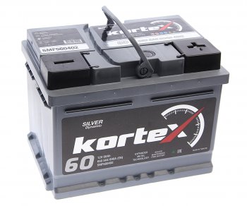 10 799 р. Аккумулятор KORTEX SILVER Dynamic 60Ач обратная полярность, низкий KORTEX 6ст60(0) smf560402  с доставкой в г. Керчь. Увеличить фотографию 1