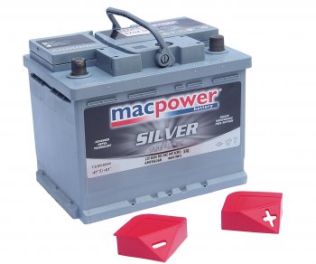 9 599 р. Аккумулятор MACPOWER 60Ач обратная полярность MACPOWER 6ст60(0) smf56068  с доставкой в г. Керчь. Увеличить фотографию 3