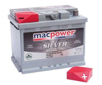 8 949 р. Аккумулятор MACPOWER 62Ач обратная полярность MACPOWER 6ст62(0) smf56030  с доставкой в г. Керчь. Увеличить фотографию 2