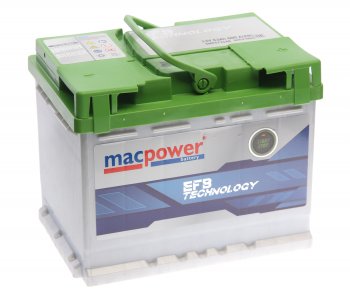 13 999 р. Аккумулятор MACPOWER EFB 63Ач обратная полярность MACPOWER 6ст63(0) smf572148  с доставкой в г. Керчь. Увеличить фотографию 1