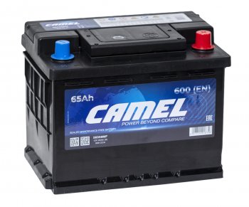 8 299 р. Аккумулятор CAMEL 65Ач обратная полярность CAMEL 6ст65(0) l2  с доставкой в г. Керчь. Увеличить фотографию 1