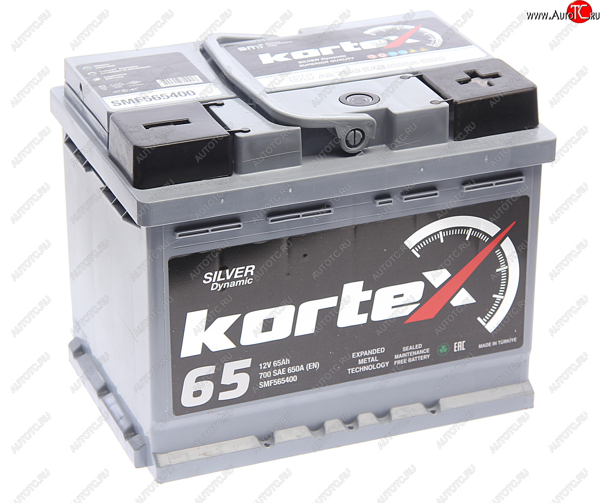 12 249 р. Аккумулятор KORTEX SILVER Dynamic 65Ач обратная полярность KORTEX 6ст65(0) smf565400  с доставкой в г. Керчь