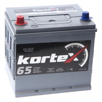 11 799 р. Аккумулятор KORTEX SILVER Dynamic ASIA 65Ач KORTEX 6ст65(1) smf565411 (d23)  с доставкой в г. Керчь. Увеличить фотографию 1