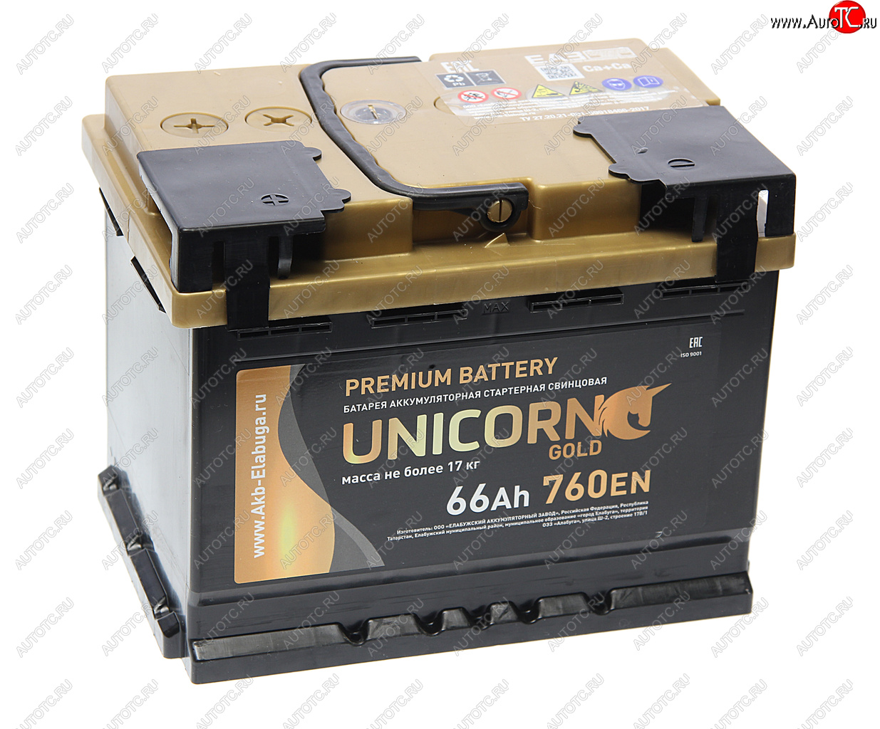 10 649 р. Аккумулятор UNICORN Gold 66Ач UNICORN 6ст66(1)  с доставкой в г. Керчь