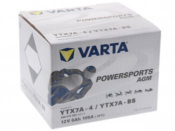 4 199 р. Аккумулятор VARTA MOTO AGM 6Ач VARTA 6ст6 ytx7a-4(bs)  с доставкой в г. Керчь. Увеличить фотографию 2
