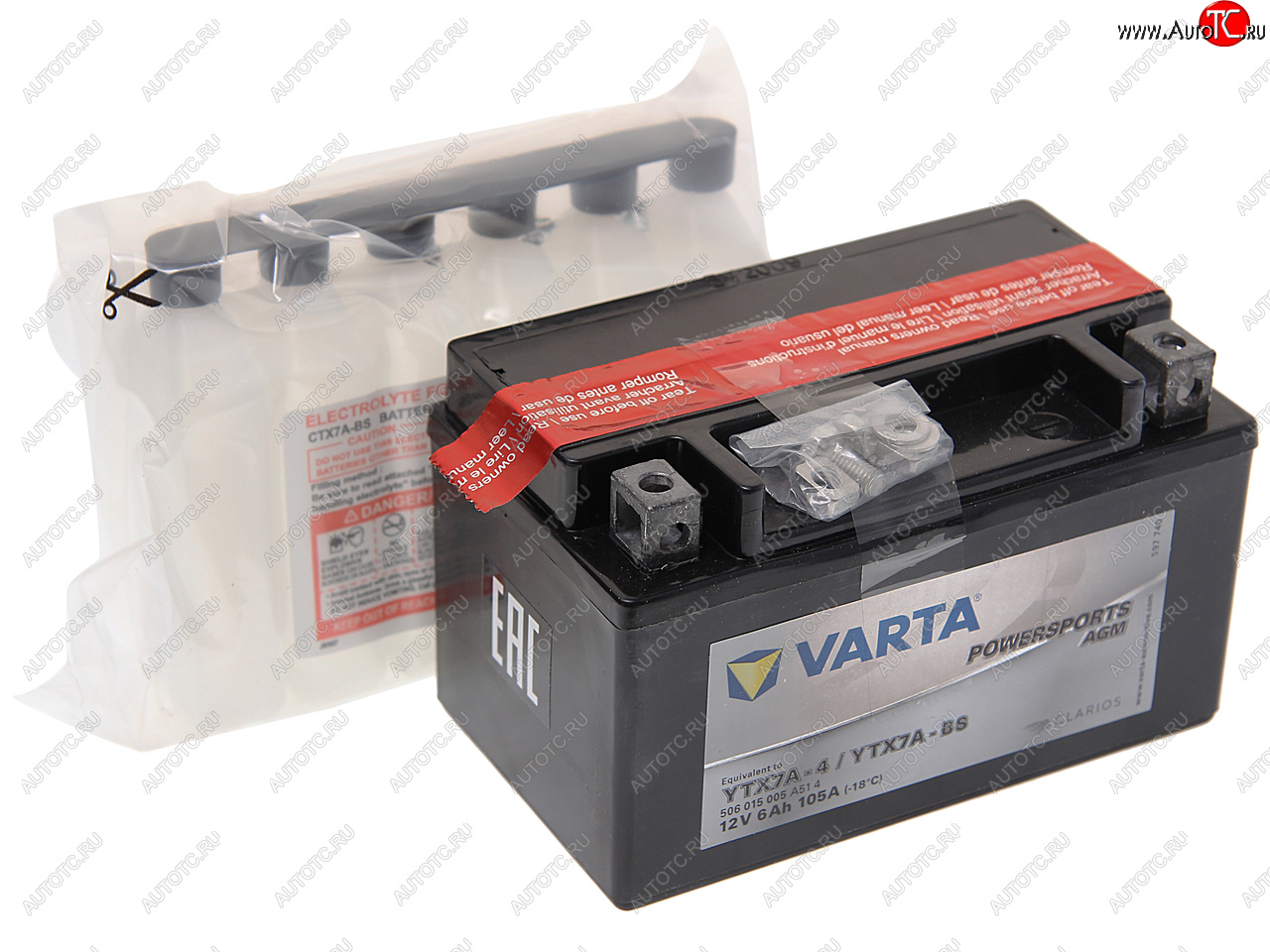 4 199 р. Аккумулятор VARTA MOTO AGM 6Ач VARTA 6ст6 ytx7a-4(bs)  с доставкой в г. Керчь
