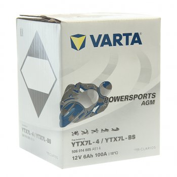 4 199 р. Аккумулятор VARTA MOTO AGM 6Ач VARTA 6ст6 ytx7l-4(bs)  с доставкой в г. Керчь. Увеличить фотографию 2