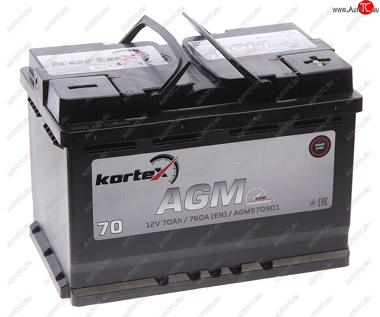 23 699 р. Аккумулятор KORTEX AGM 70Ач обратная полярность KORTEX 6ст70(0) agm570901  с доставкой в г. Керчь