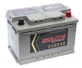 25 499 р. Аккумулятор SOLITE AGM 70Ач обратная полярность SOLITE 6ст70(0) agm70l  с доставкой в г. Керчь. Увеличить фотографию 1