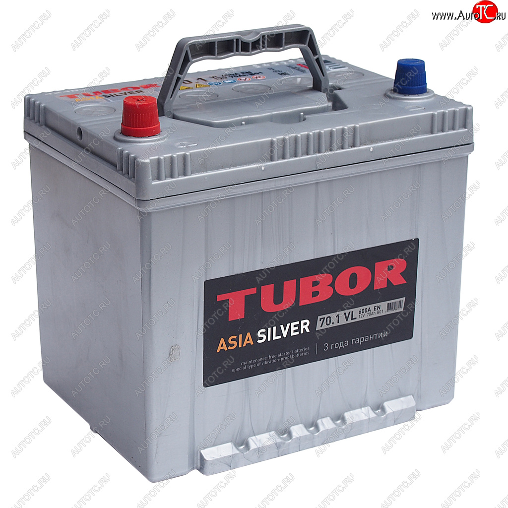 11 199 р. Аккумулятор TUBOR Asia Silver 70Ач TUBOR 6ст70(1) d23r  с доставкой в г. Керчь