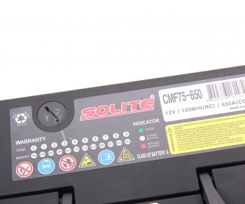14 349 р. Аккумулятор SOLITE 75Ач боковые клеммы SOLITE 6ст75(1) cmf 75-650  с доставкой в г. Керчь. Увеличить фотографию 2