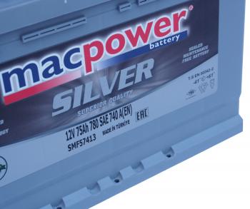 12 599 р. Аккумулятор MACPOWER 75Ач MACPOWER 6ст75(1) smf57413  с доставкой в г. Керчь. Увеличить фотографию 3