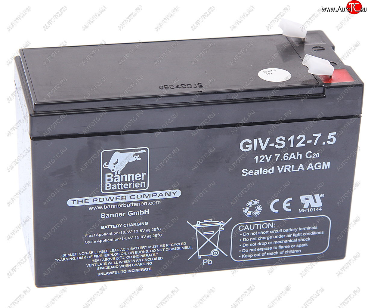 3 199 р. Аккумулятор BANNER GIV-S 7.5А/ч BANNER 6ст7,5 giv-s 12-7,5 BANNER 6ст7,5 giv-s 12-7,5  с доставкой в г. Керчь