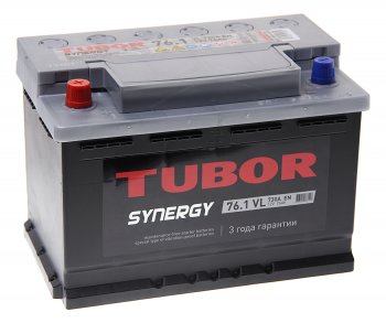 12 549 р. Аккумулятор TUBOR Synergy 76Ач TUBOR 6ст76(1)  с доставкой в г. Керчь. Увеличить фотографию 1