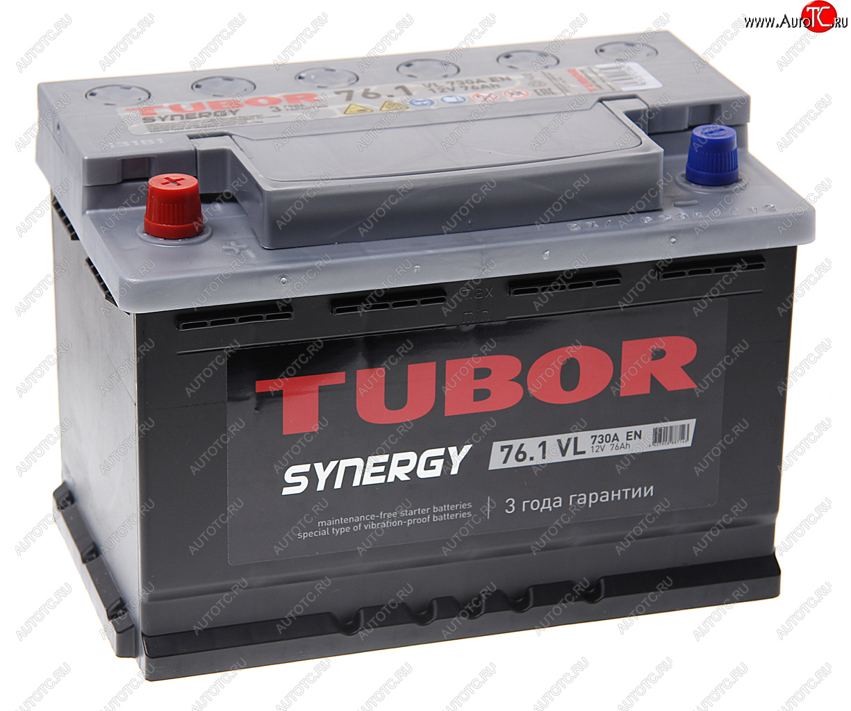 12 549 р. Аккумулятор TUBOR Synergy 76Ач TUBOR 6ст76(1)  с доставкой в г. Керчь