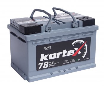 13 599 р. Аккумулятор KORTEX SILVER Dynamic 78Ач обратная полярность, низкий KORTEX 6ст78(0) smf578402  с доставкой в г. Керчь. Увеличить фотографию 1