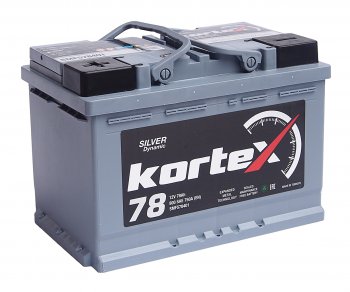 13 399 р. Аккумулятор KORTEX SILVER Dynamic 78Ач KORTEX 6ст78(1) smf578401  с доставкой в г. Керчь. Увеличить фотографию 1