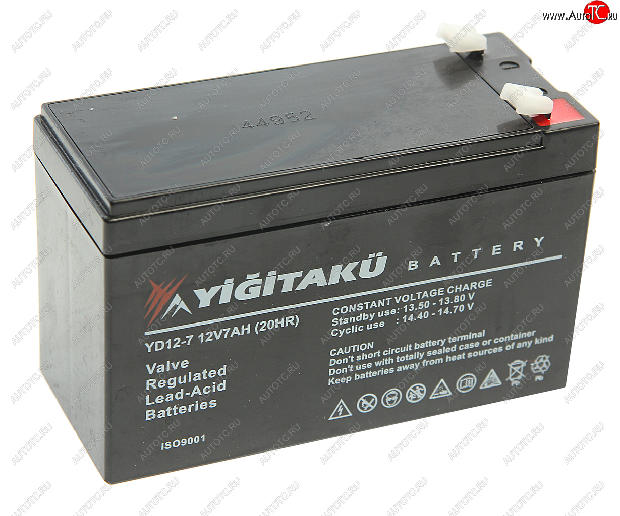 2 299 р. Аккумулятор YIGITAKU AGM 7Ач MACPOWER 6ст7 yd12-7  с доставкой в г. Керчь