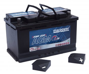 26 399 р. Аккумулятор MACPOWER AGM 80Ач обратная полярность MACPOWER 6ст80(0) 80agm58515  с доставкой в г. Керчь. Увеличить фотографию 3