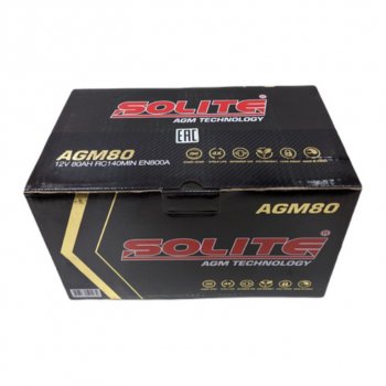 27 999 р. Аккумулятор SOLITE AGM 80Ач обратная полярность SOLITE 6ст80(0) agm80l  с доставкой в г. Керчь. Увеличить фотографию 5