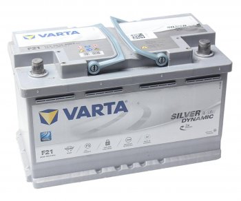 32 749 р. Аккумулятор VARTA Silver Dynamic AGM 80Ач обратная полярность VARTA 6ст80(0) f21 (a6)  с доставкой в г. Керчь. Увеличить фотографию 1