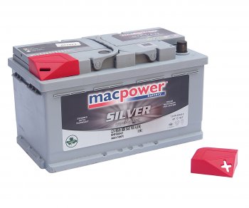 14 299 р. Аккумулятор MACPOWER 80Ач обратная полярность,низкий MACPOWER 6ст80(0) smf58827(58043)  с доставкой в г. Керчь. Увеличить фотографию 2