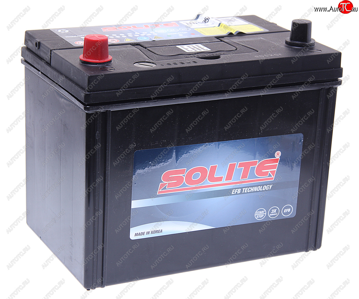 18 449 р. Аккумулятор SOLITE EFB Asia 80Ач SOLITE 6ст80(1) s95r  с доставкой в г. Керчь