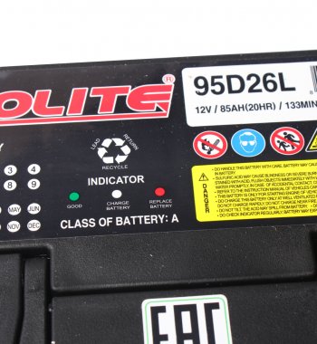 13 599 р. Аккумулятор SOLITE 85Ач обратная полярность SOLITE 6ст85(0) 95d26l  с доставкой в г. Керчь. Увеличить фотографию 2