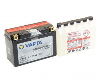 5 249 р. Аккумулятор VARTA MOTO AGM 8Ач VARTA 6ст8 509 902 008 (yt9b-4(bs))  с доставкой в г. Керчь. Увеличить фотографию 1