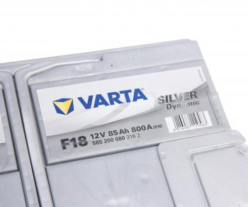 19 549 р. Аккумулятор VARTA Silver Dynamic 85Ач обратная полярность, низкий VARTA 6ст85(0) f18  с доставкой в г. Керчь. Увеличить фотографию 2