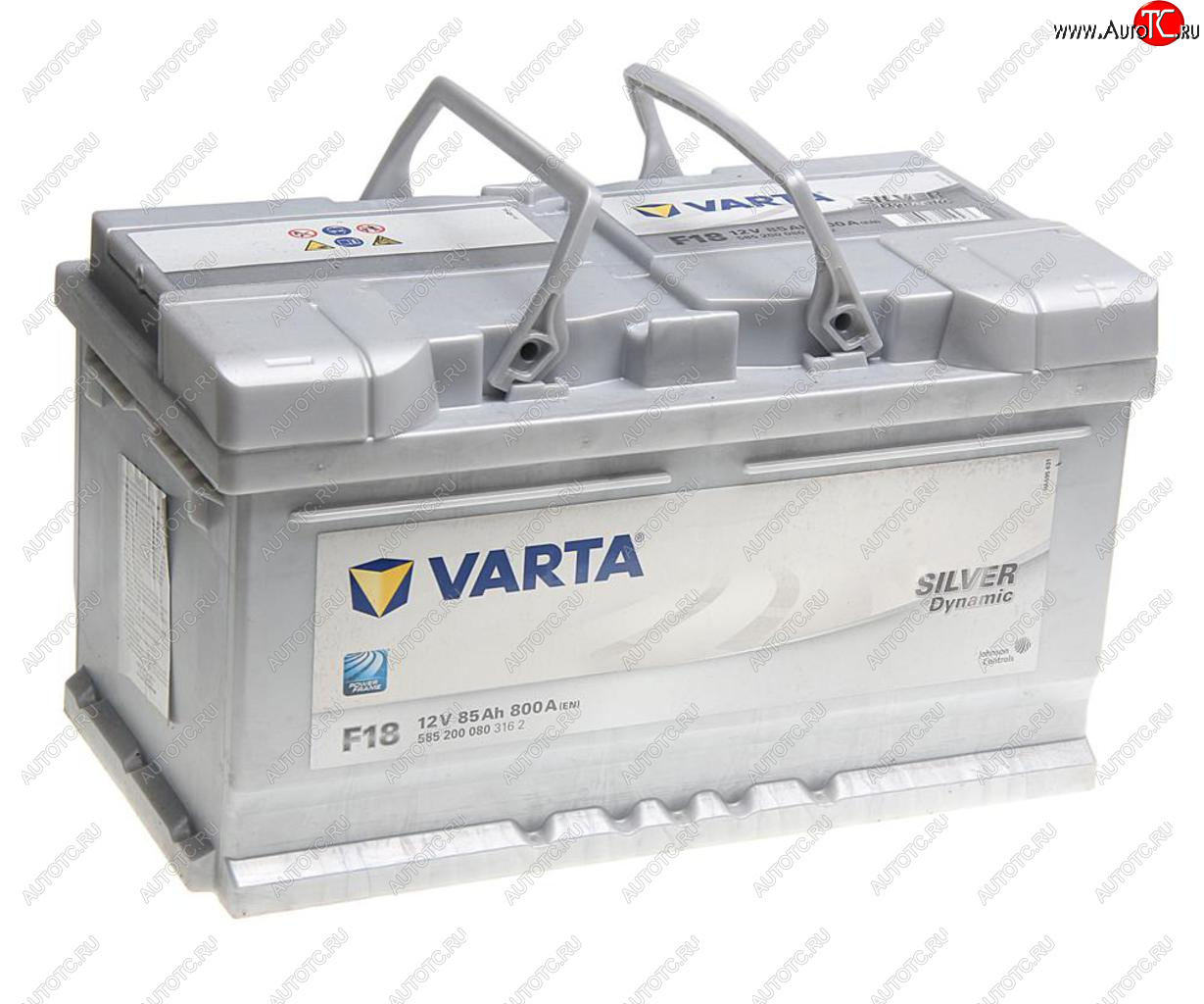 19 549 р. Аккумулятор VARTA Silver Dynamic 85Ач обратная полярность, низкий VARTA 6ст85(0) f18  с доставкой в г. Керчь