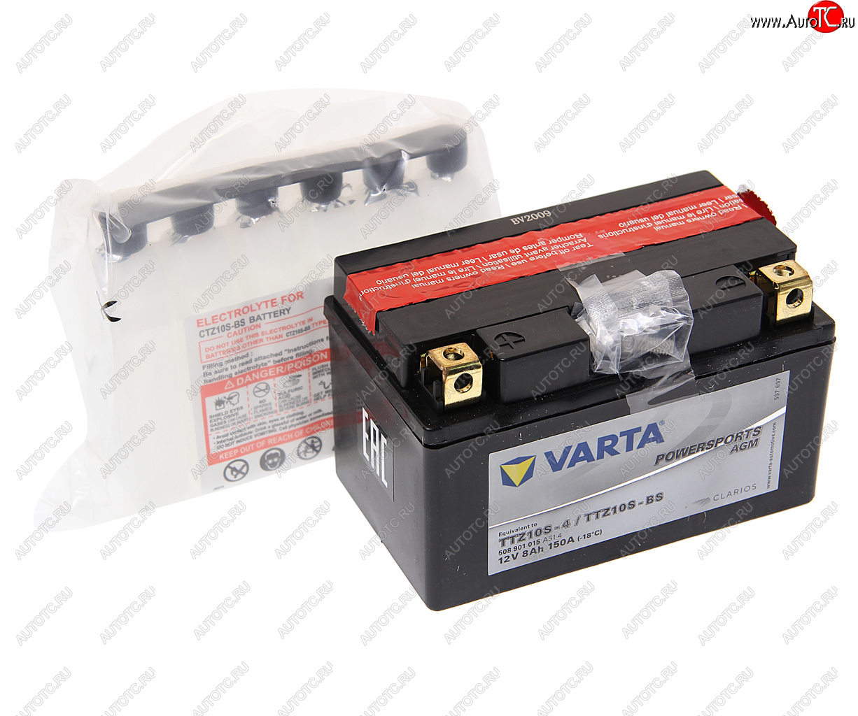6 949 р. Аккумулятор VARTA MOTO AGM 8Ач VARTA 6ст8 ttz10s-4(bs)  с доставкой в г. Керчь