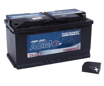 28 949 р. Аккумулятор MACPOWER AGM 95Ач обратная полярность MACPOWER 6ст95(0) 95agm69616  с доставкой в г. Керчь. Увеличить фотографию 2